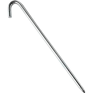 BouncyHop Steel Hook Stake for Tents & Inflatable Bounce House - 1/2" x 18"