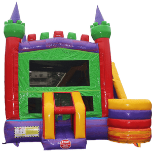 marble-castle-water-slide-bounce-house-combo-with-blower