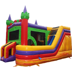 marble-castle-water-slide-bounce-house-combo-with-blower