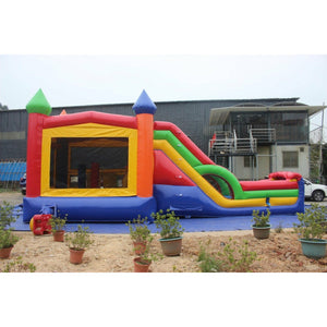 rainbow-super-inflatable-bounce-house-combo-with-blower