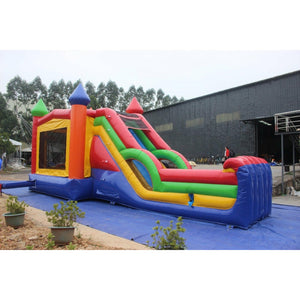 rainbow-super-inflatable-bounce-house-combo-with-blower